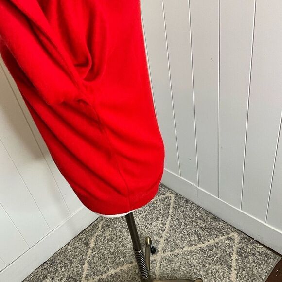 Vintage 70s 80s Kenneth Too Women’s Small Red Acrylic High Neck Pullover Sweater - Picture 7 of 10